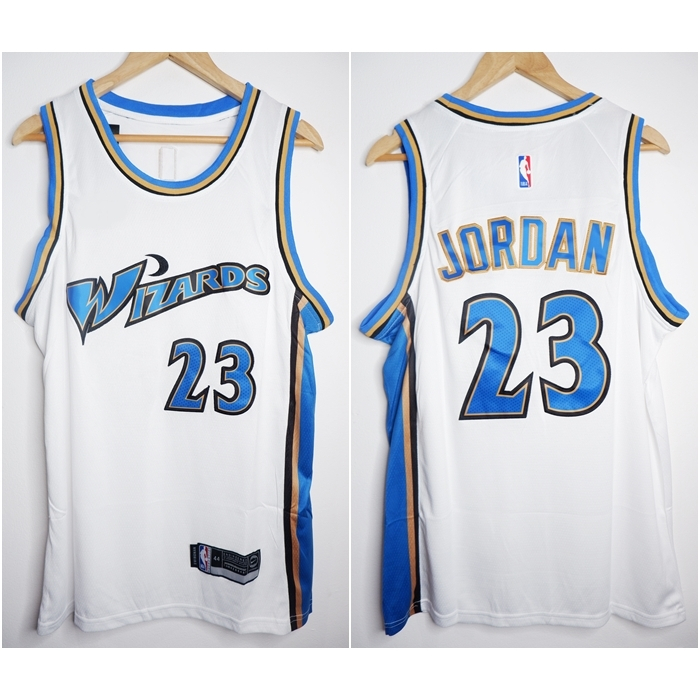 JERSEY BASKET PREMIUM IMPORT WIZARDS 23 MICHAEL JORDAN CLASSIC EDITION PUTIH 22/23