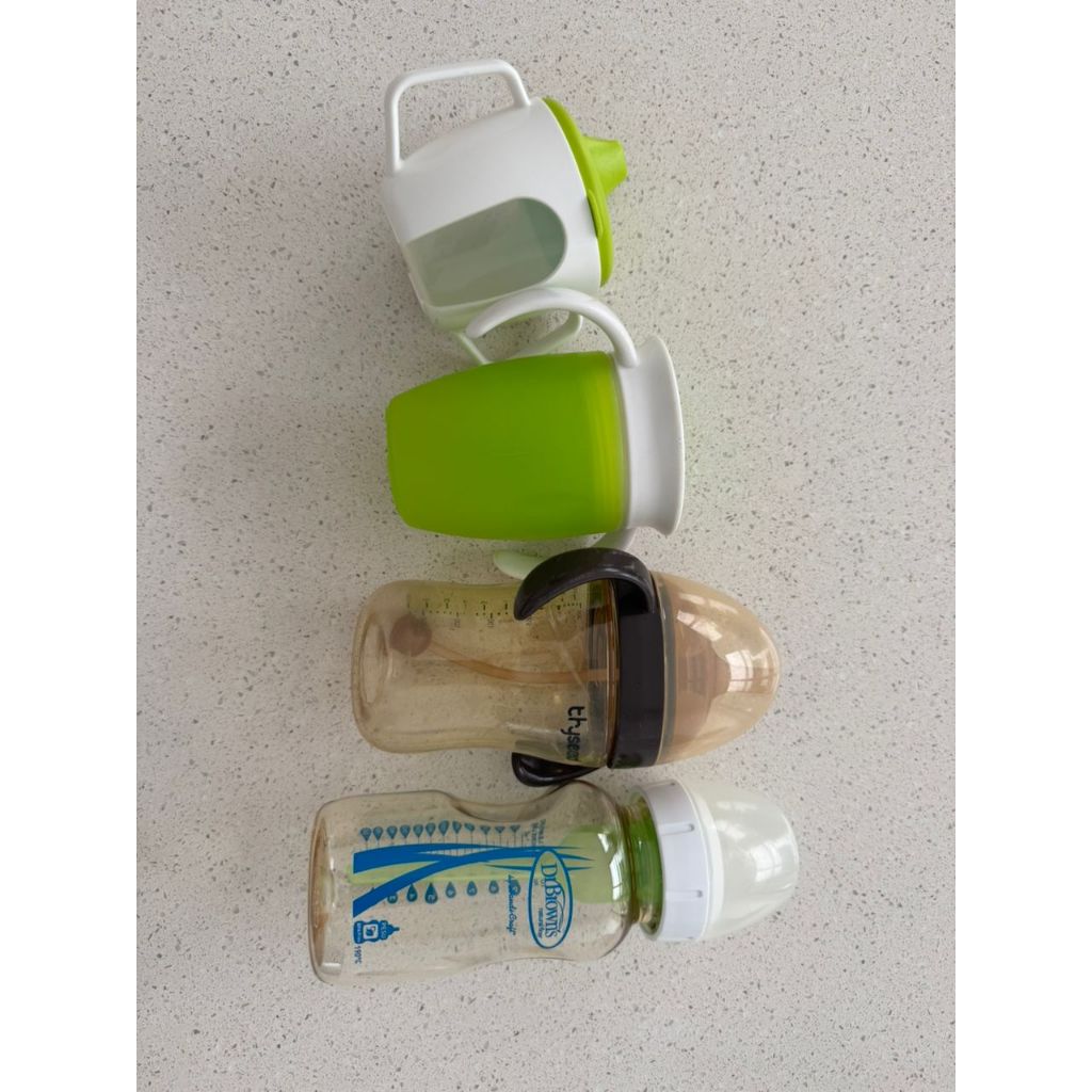 PRELOVED Dr. Brown 9oz 270ml PESU / Thyseed PPSU Wide-Neck Bottle / Munchkin / IKEA belajar minum an