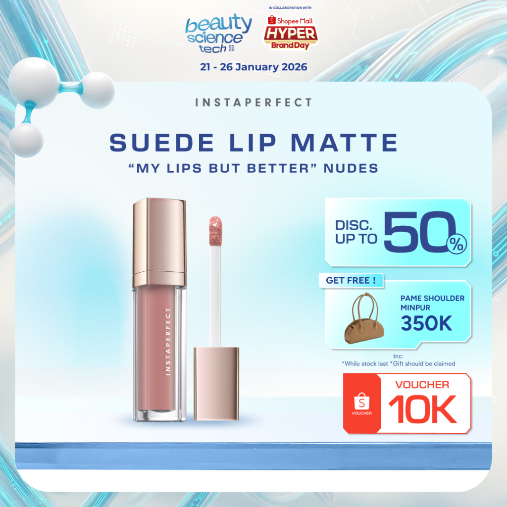Instaperfect Suede Lip Matte (MLBB Nude Lip Cream, Cover Blurry, Transfer Resistant)