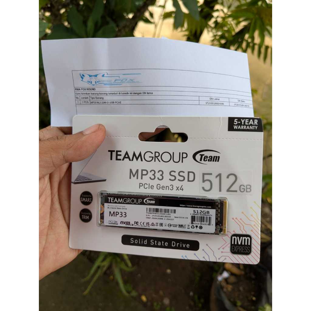 SSD TEAM MP33 Gen3 SSD NVME 512GB Team Group