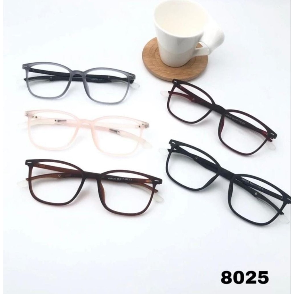 Kacamata TR90 kode 8025 Frame Unisex