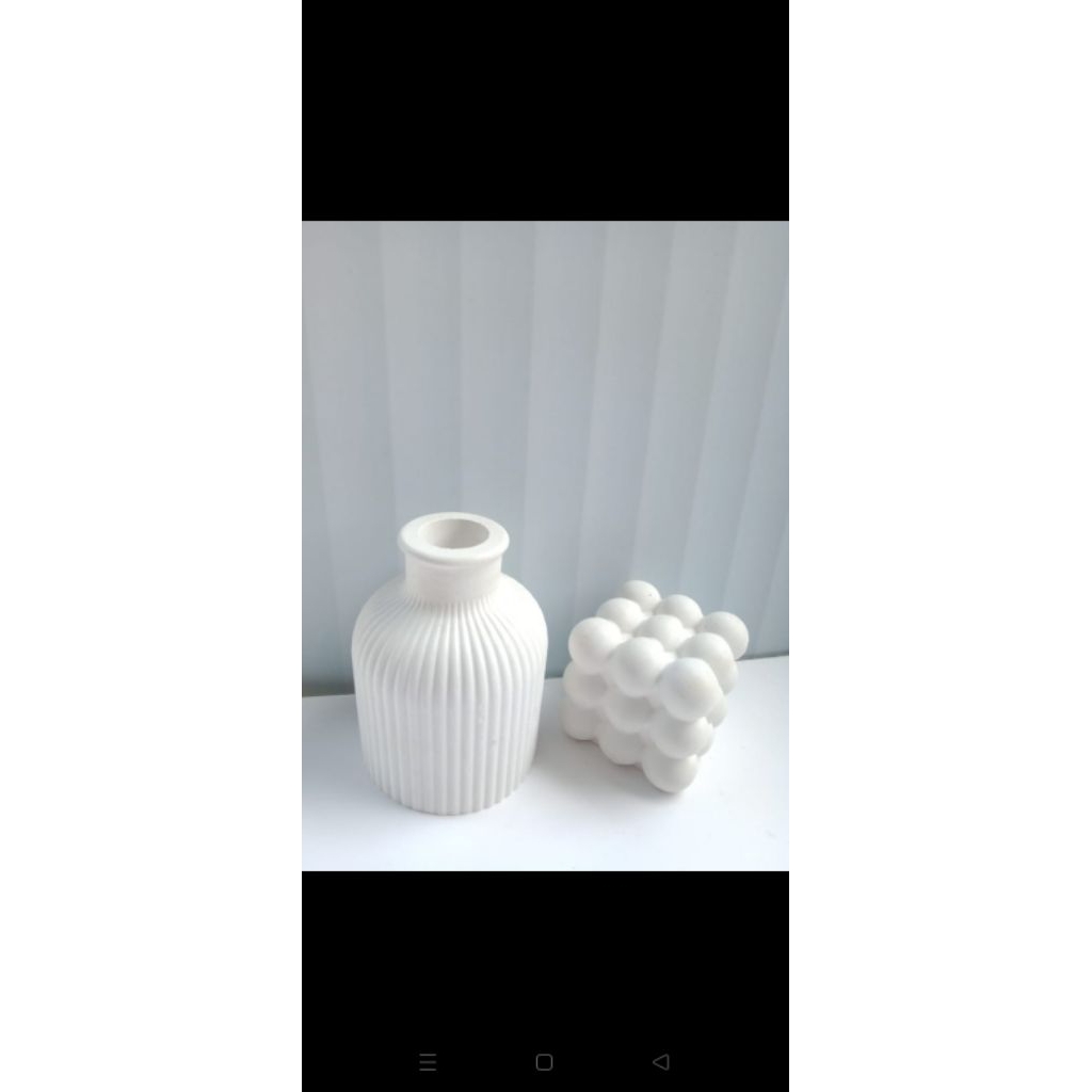 vas bunga keramik aestetic & minimalis