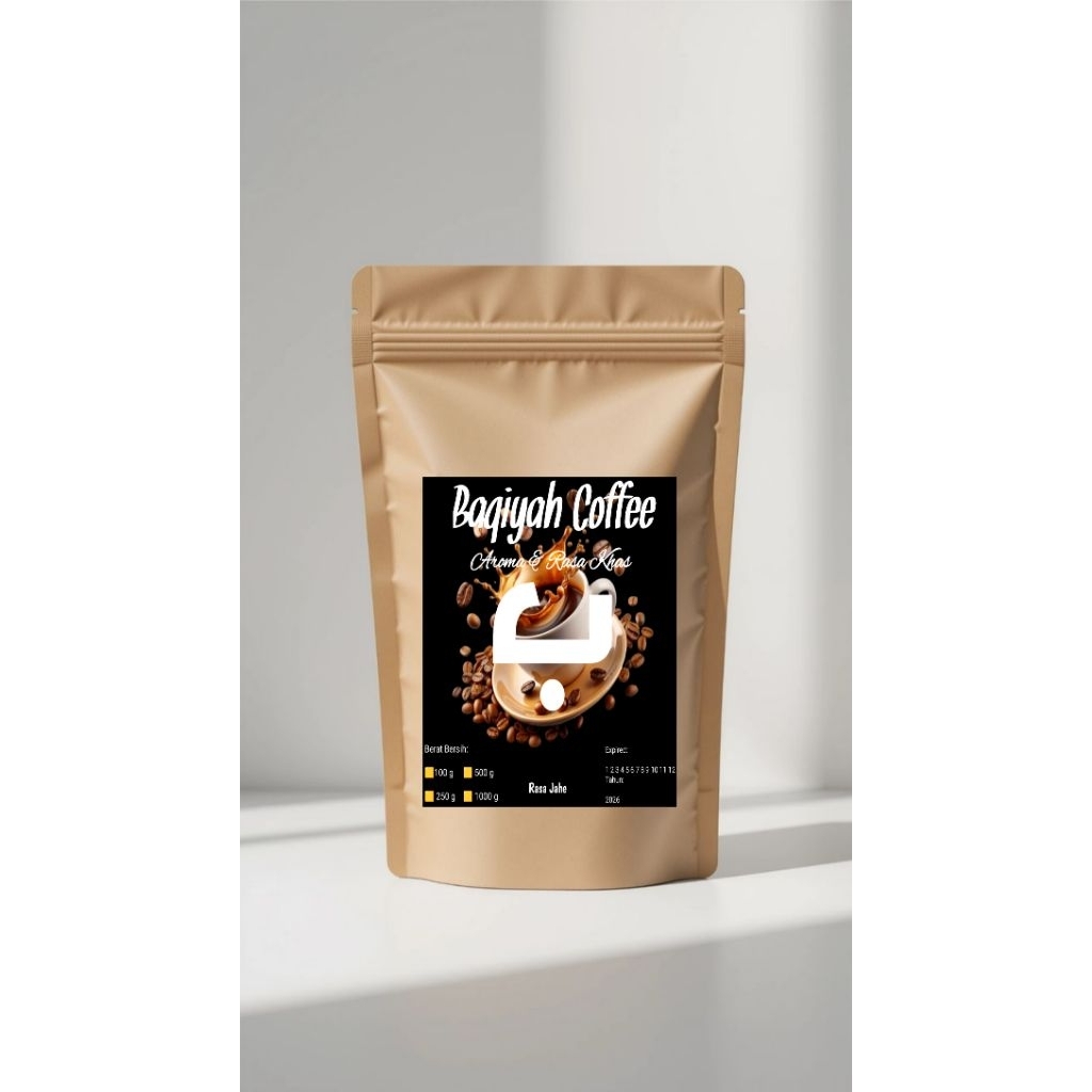 Kopi hitam baqiyah jahe