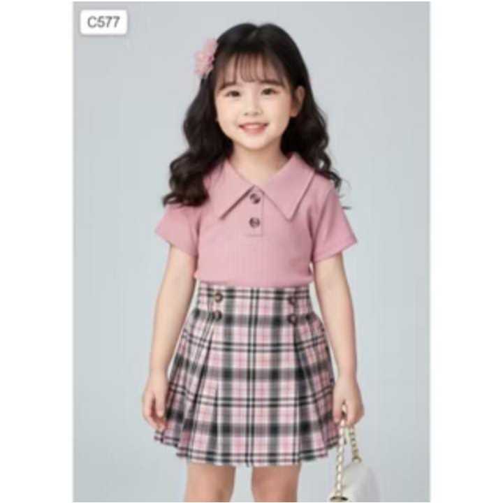Setelan Anak Wanita Tabir Collection D4 Thalita Oneset Rok Anak Perempuan C577 Keren