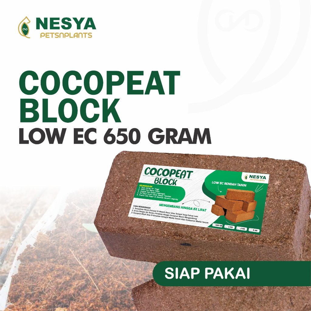 Cocopeat Cocopit Block 650 Gram Media Tanam Cocopit Serabut Kelapa