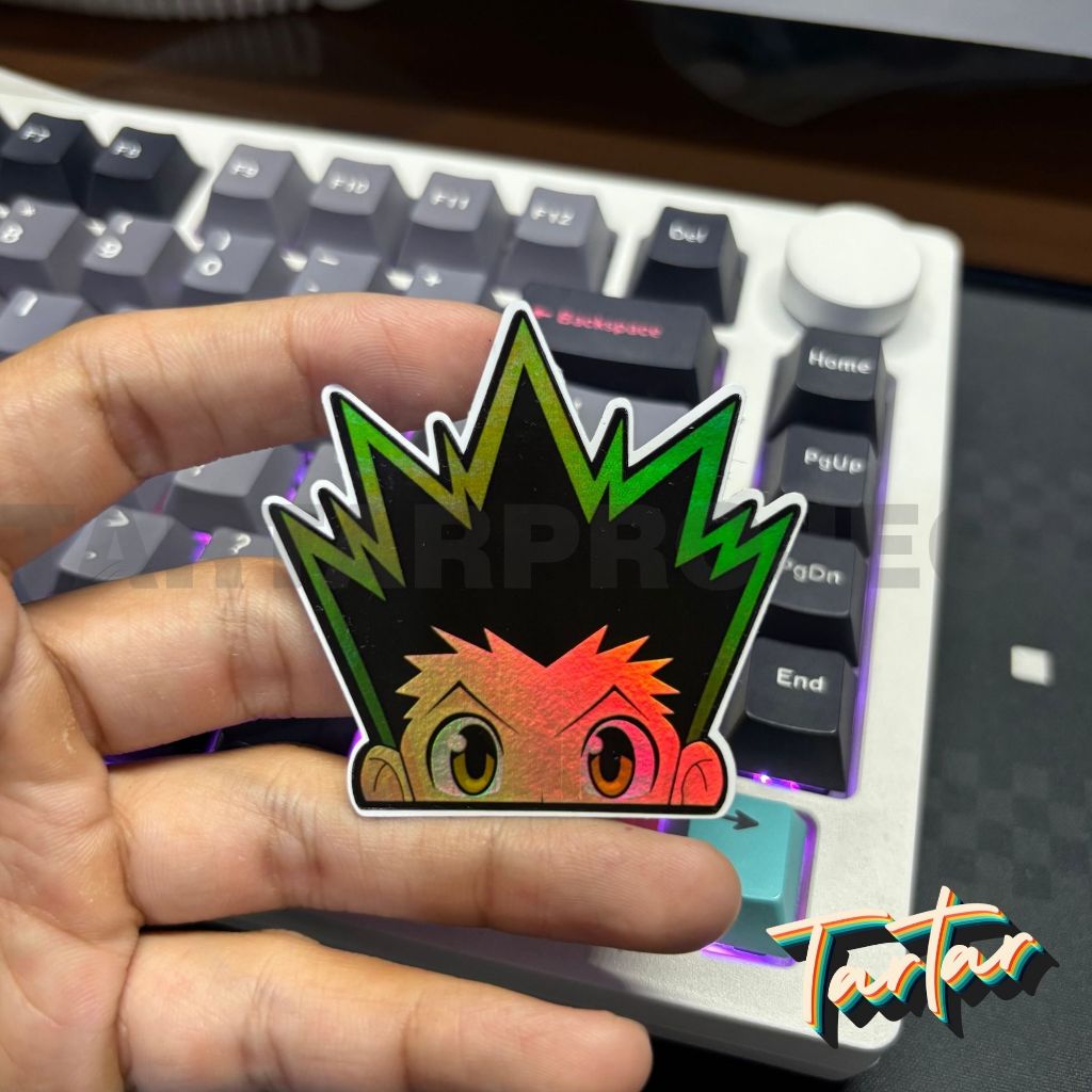 Sticker Hologram Anime Hunter x Hunter - Killua Gon Hisoka Peeker