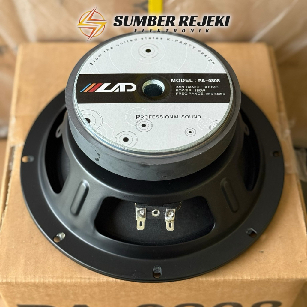 Speaker LAD 8 inch PA-0808 Middle Original LAD
