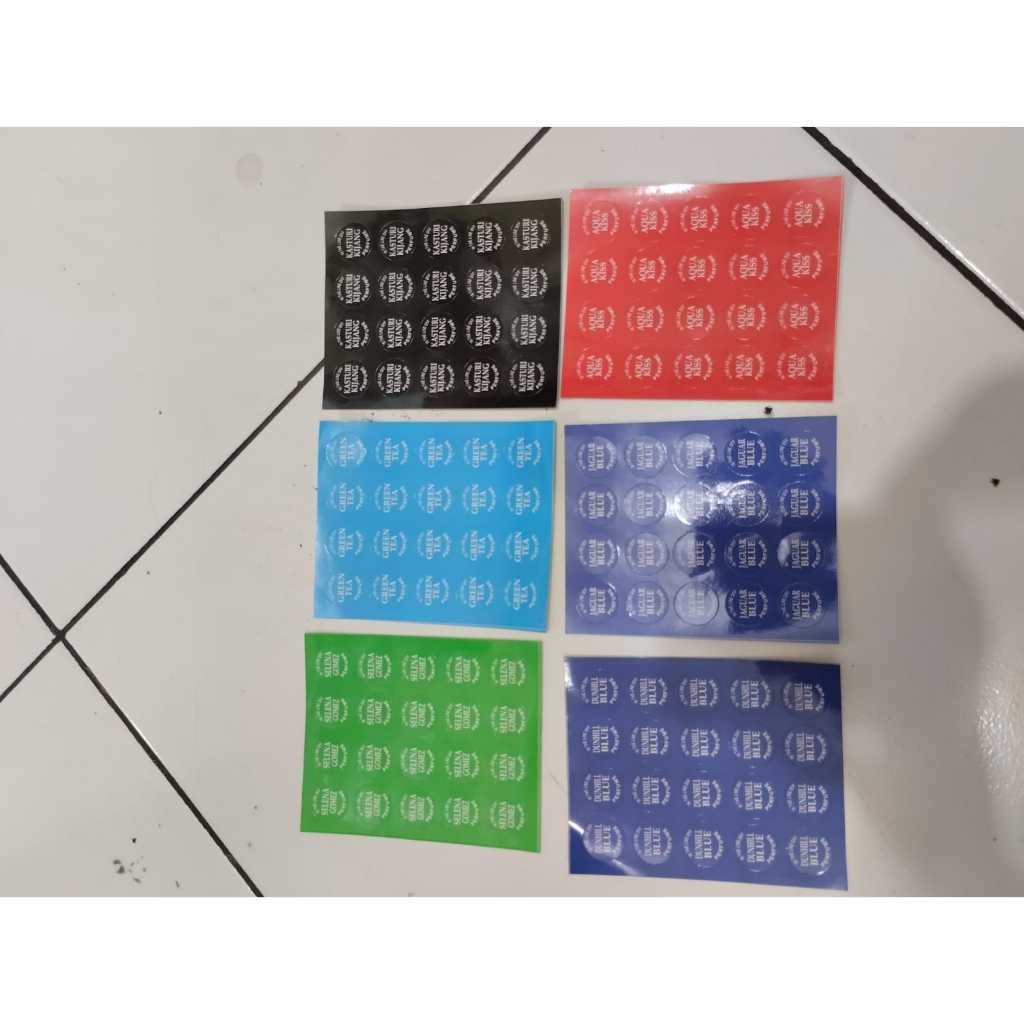 Stiker Bulat Botol Roll On 7ml & 10ml - Label Botol Wajik & Ulir - High Quality