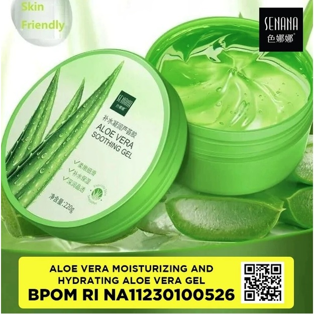 SENANA Aloe Vera Gel Murni gel Lidah Buaya 220 ml