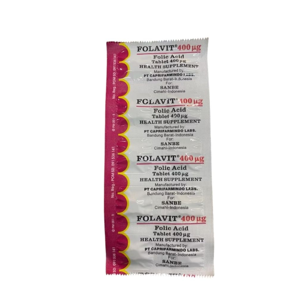 FOLAVIT 400 MCG - VITAMIN PROMIL & KESUBURAN WANITA