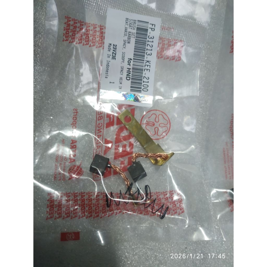 KARBON BRUSH COOL ARANG STATER ORIGINAL AWET FEDERAL ORIGINAL BEAT SPACY SCOOPY VARIO KARBU FI JUPIT
