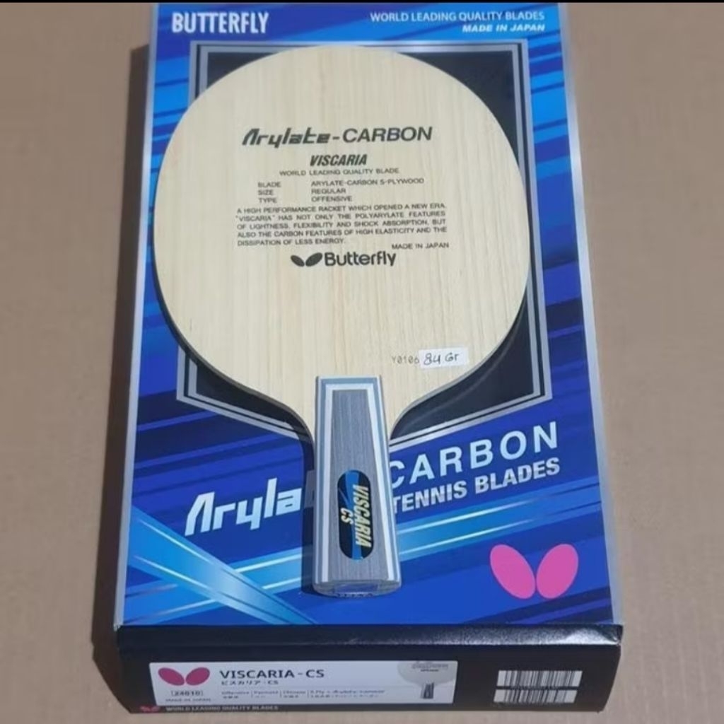 Bet Pingpong Viscaria CS Penholder Asli 100% Japan,weight 7,9 gr