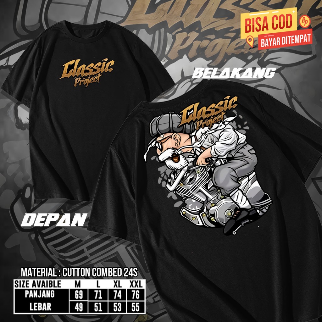 Kaos Racing Mesin Herex - Kaos Pria Distro Herex Style Motor cb gl mp tiger CP.07