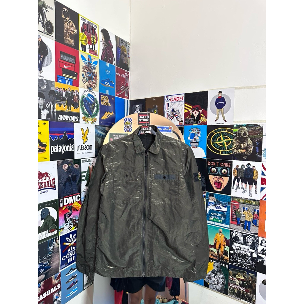 OVERSHIRT STONE ISLAND NYLON METAL