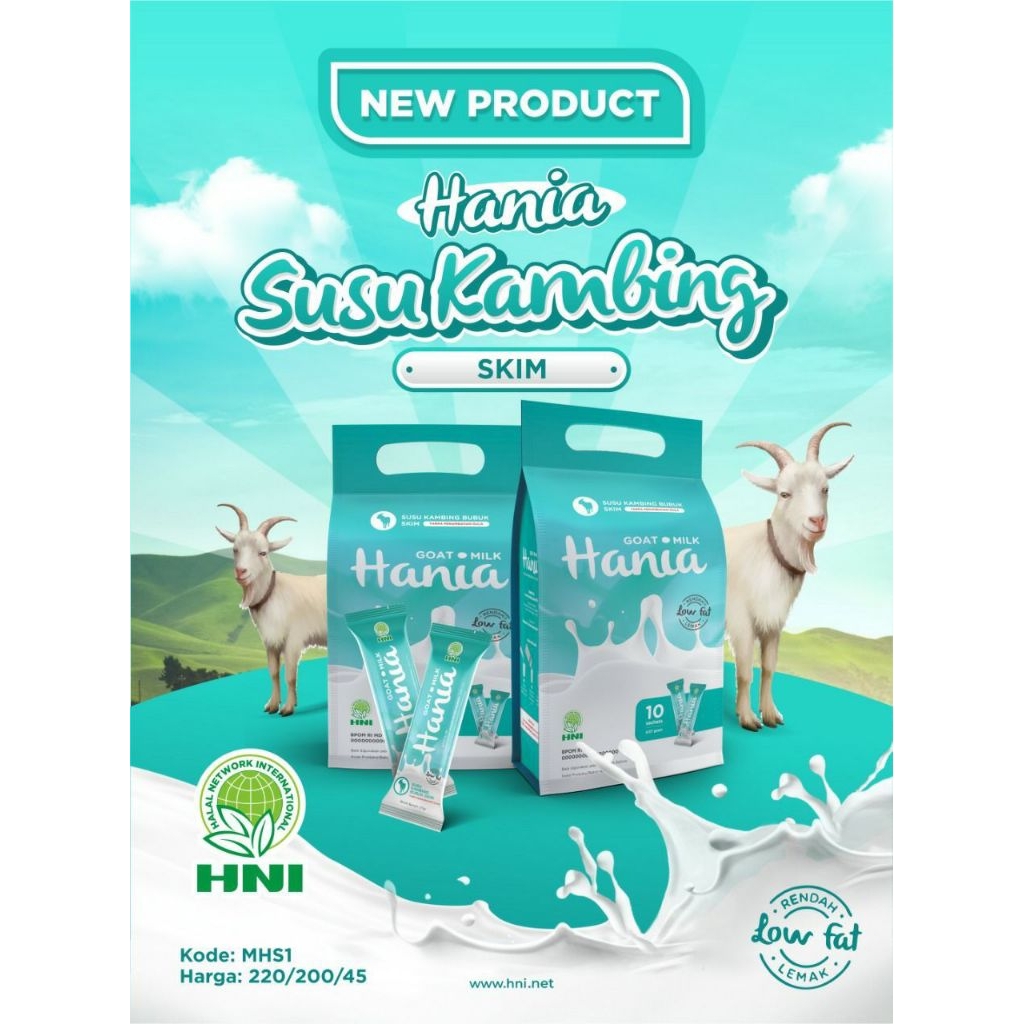 Susu Kambing rendah lemak,tanpa penambahan gula,tinggi protein