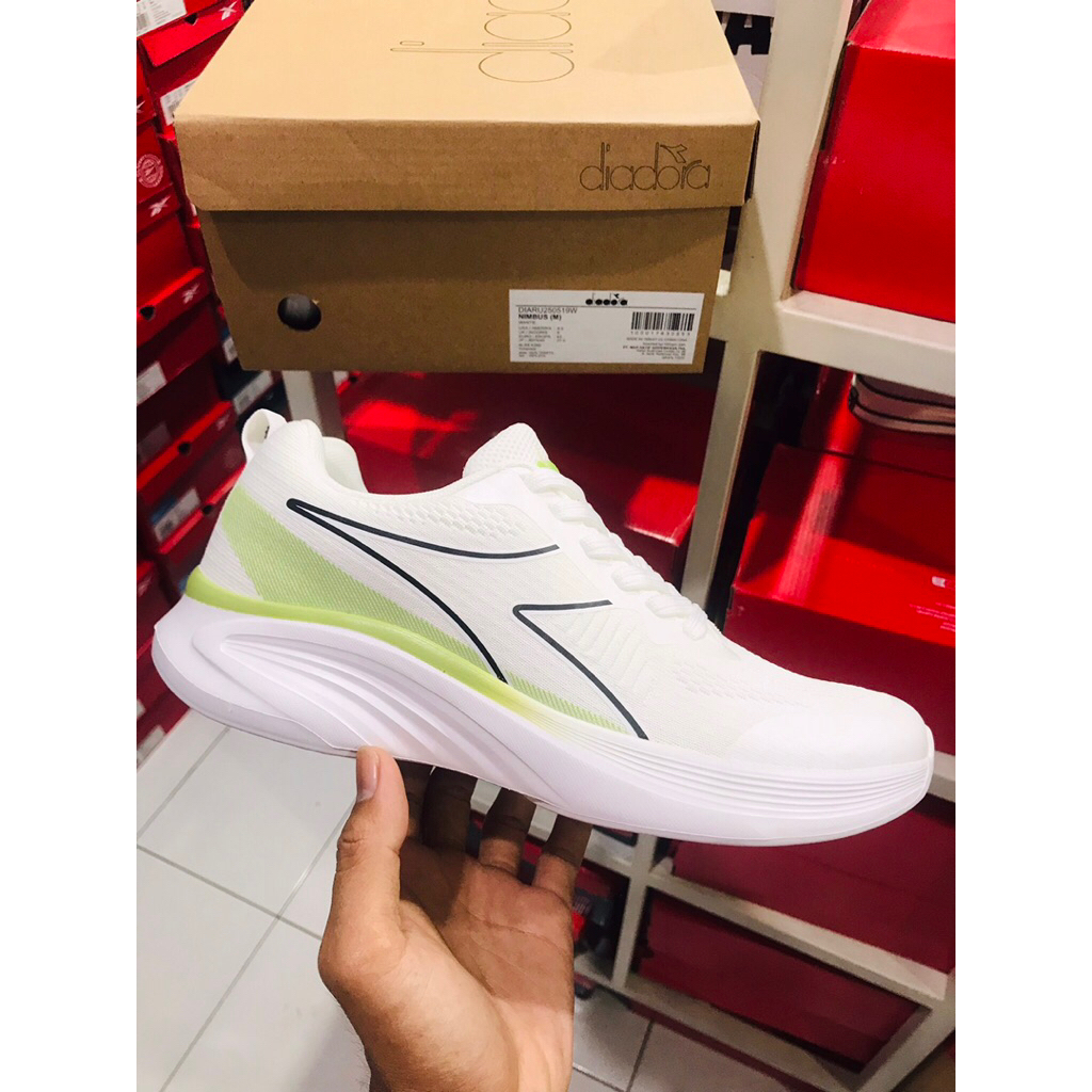BIG SALE DIADORA NIMBUS [DIAX811320905] ORIGINAL SEPATU PUTIH/RUNNING/LARI/SNEAKERS