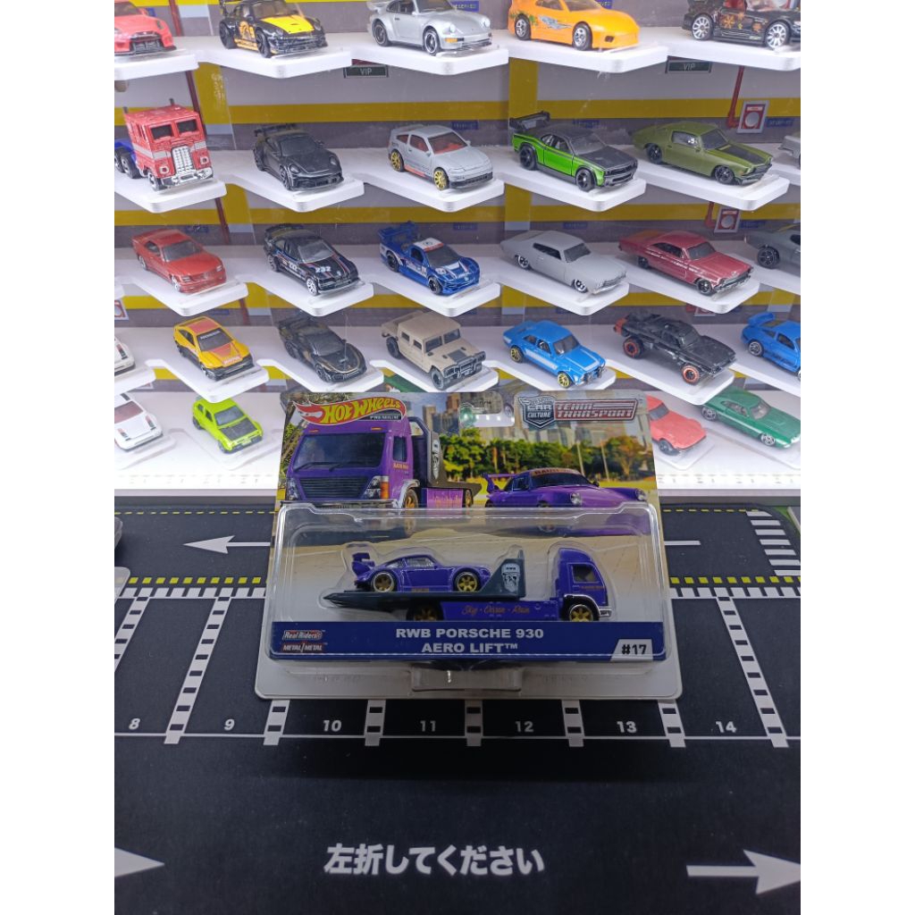 Hotwheels Team Transport Porsche RWB Ungu