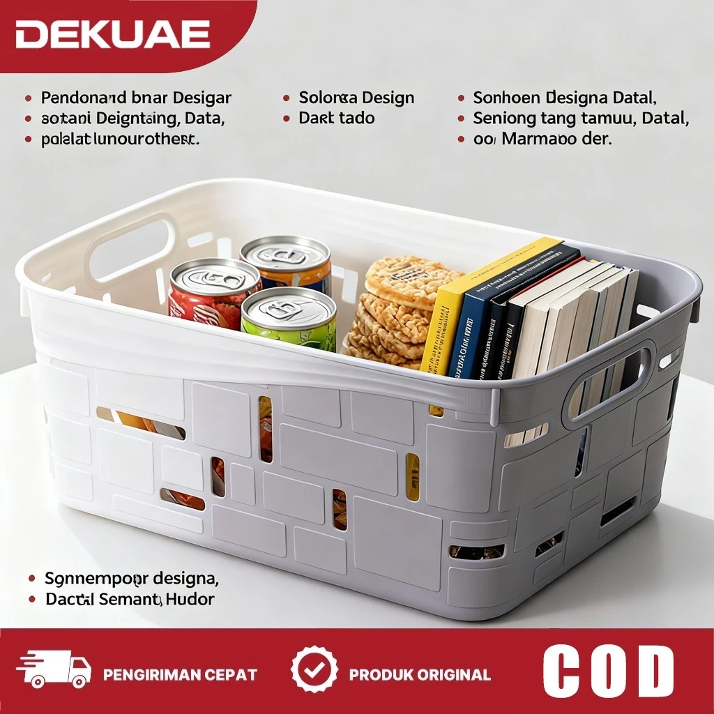 KERANJANG PLASTIK SERBAGUNA BASKOM KOTAK PLASTIK / Baskom Keranjang Plastik Packing