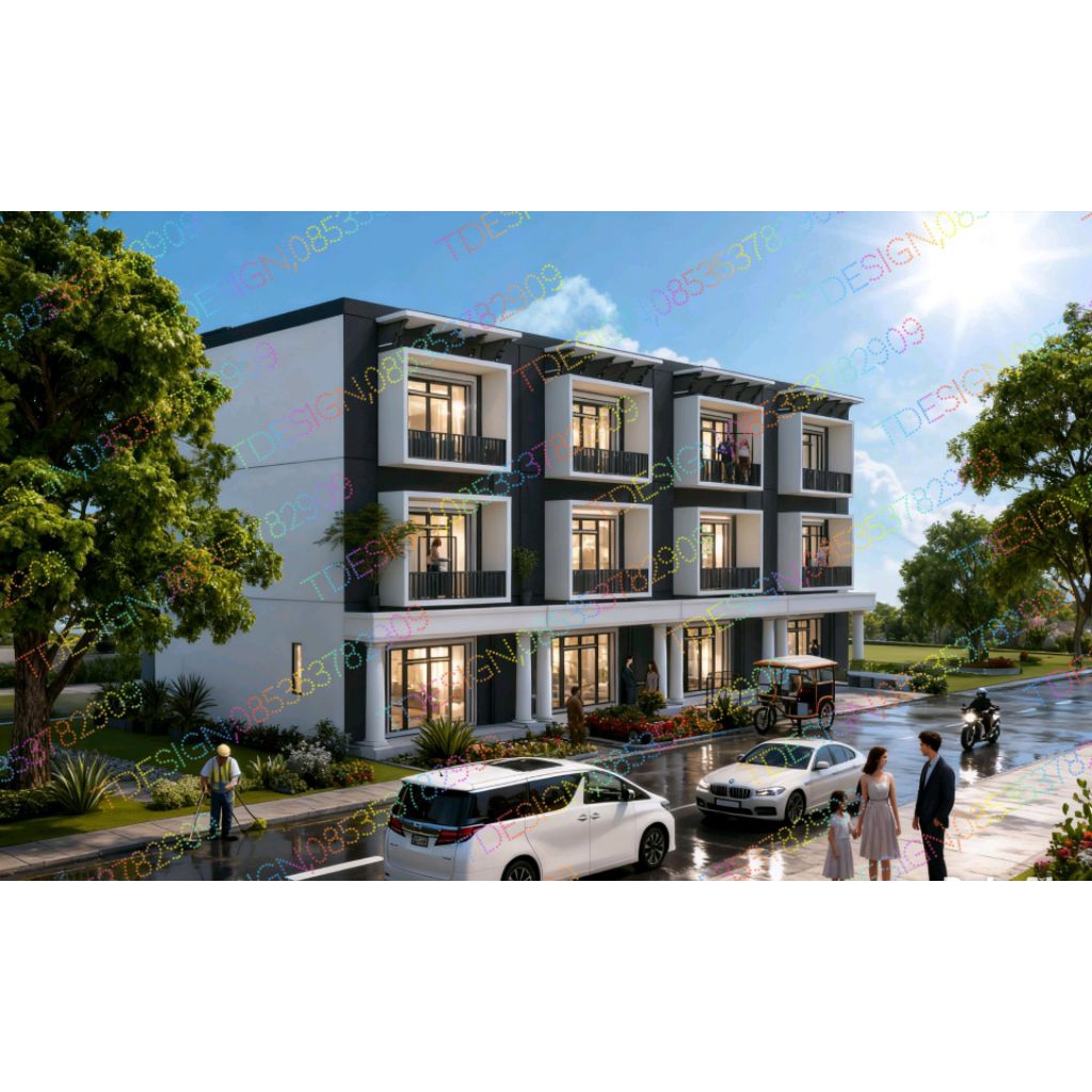 Paket Desain Ruko, jasa desain ruko. Arsitek rumah,jasa desain rumah