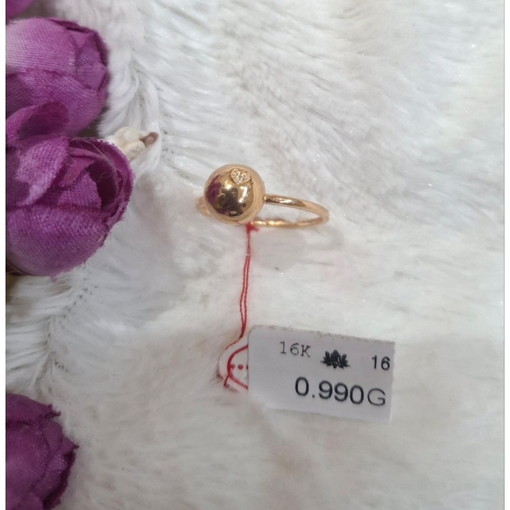 Cincin emas 70 bola hati