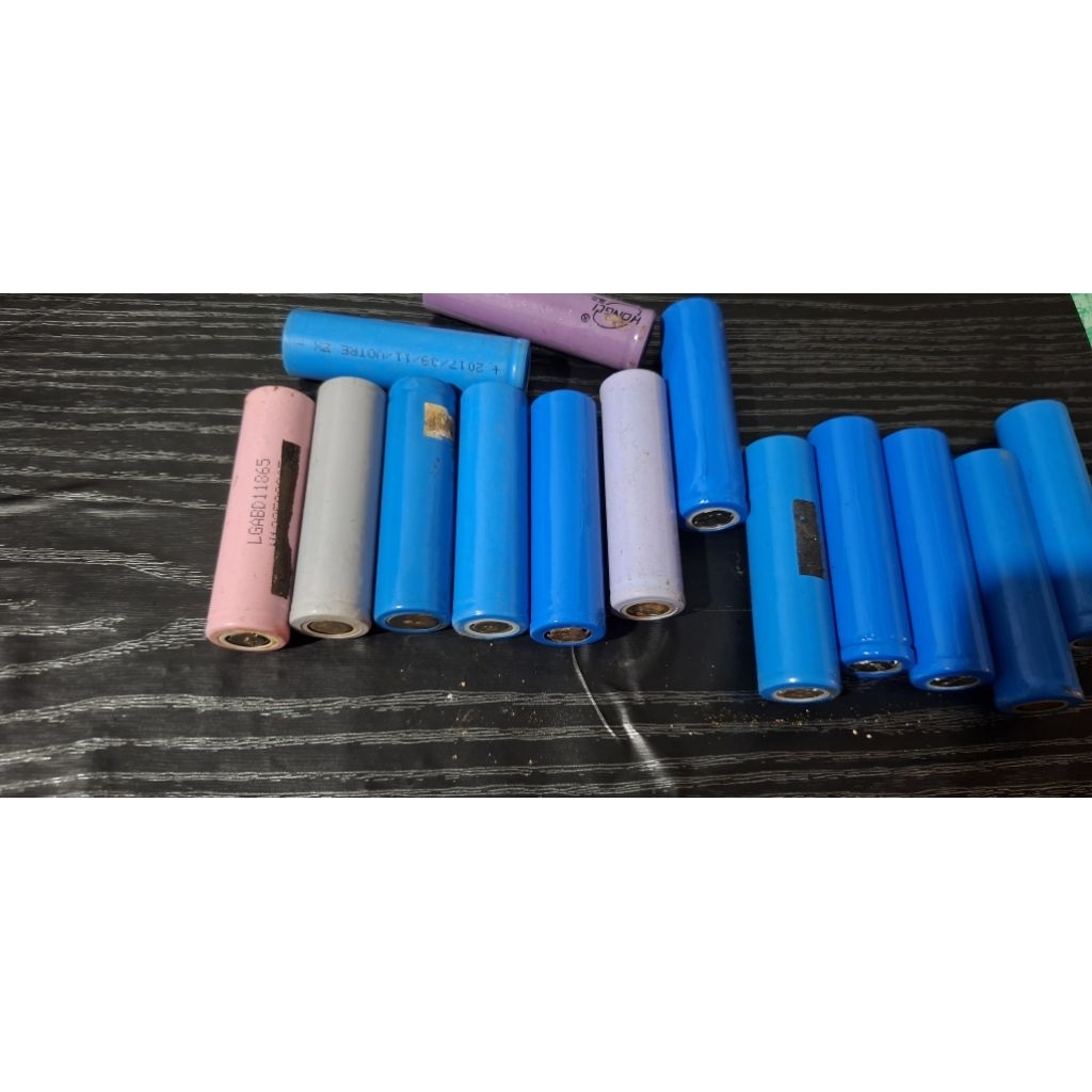 battrai litium 18650 bekas