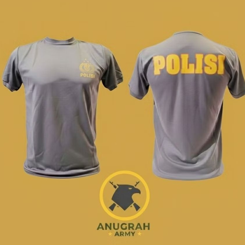 Kaos oblong dryfit polisi/ Kaos dryfit tribrata /kaos dalaman polri