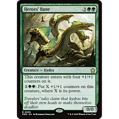 MTG Magic The Gathering Foundations: Heroes' Bane R 0639 FDN