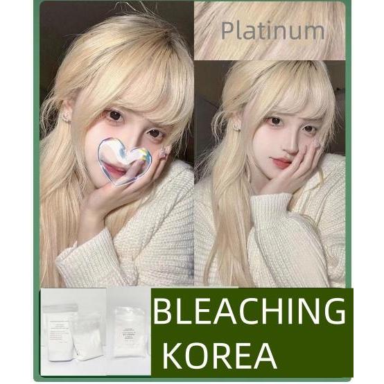 Bleaching Powder BLEACHING KOREA Bleaching rambut  cat rambut,Bleaching Platinum Level 9, Aman & Tid