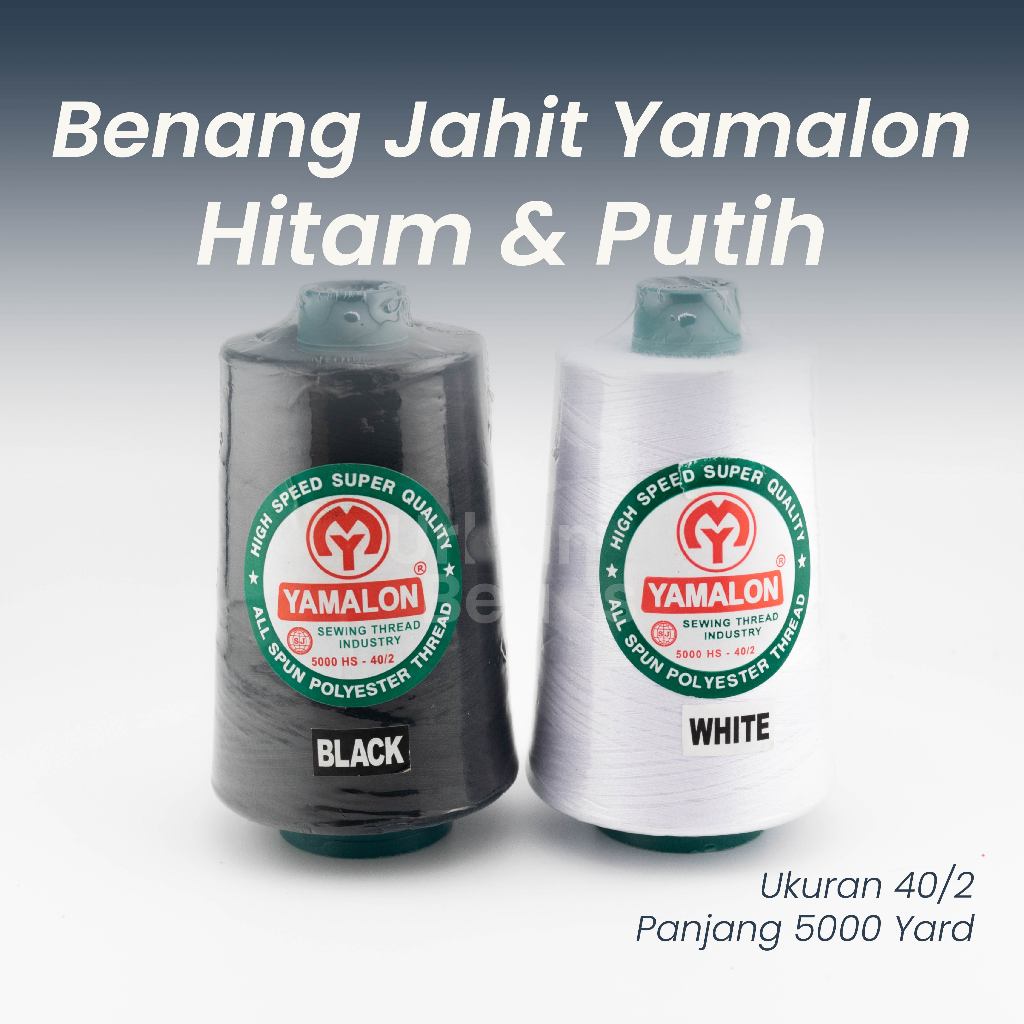 [5000 Yard] Benang Jahit Yamalon  5000 Yard / Benang Jahit Mesin / Benang Jahit Konveksi