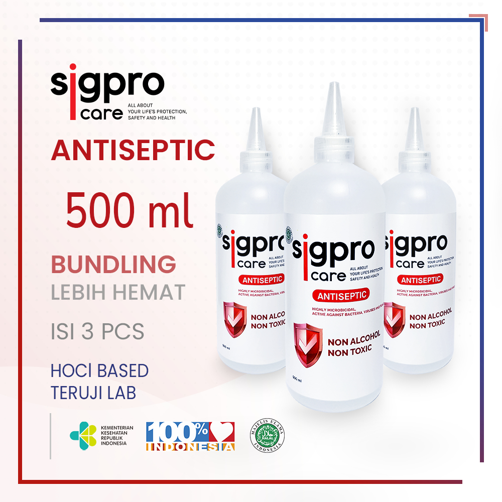 SIGPROCARE ANTISEPTIC 500ML BUNDLING HEMAT BELI 3