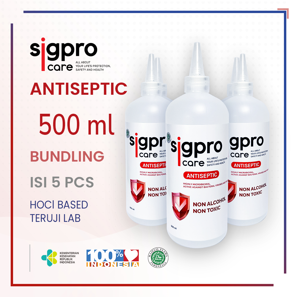 SIGPROCARE ANTISEPTIC 500ML BUNDLING HEMAT BELI 5