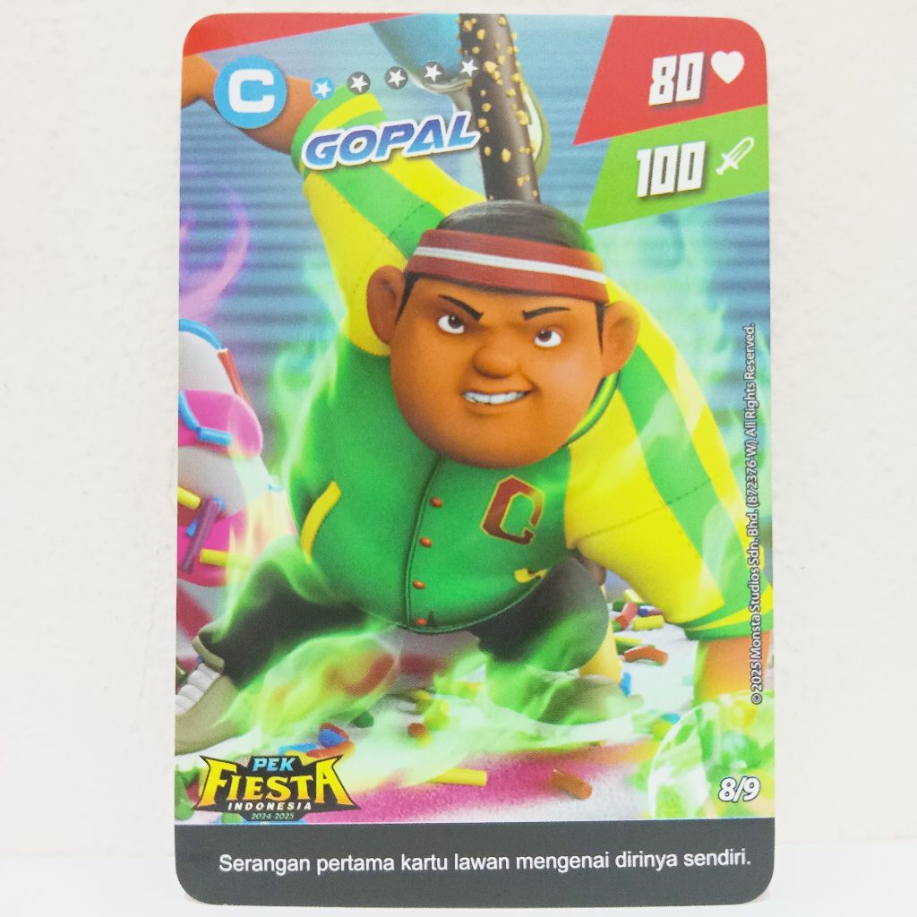 (HARGA SATUAN) Monsta Galaxy Card Gopal Pek Fiesta 2024-2025 Indonesia