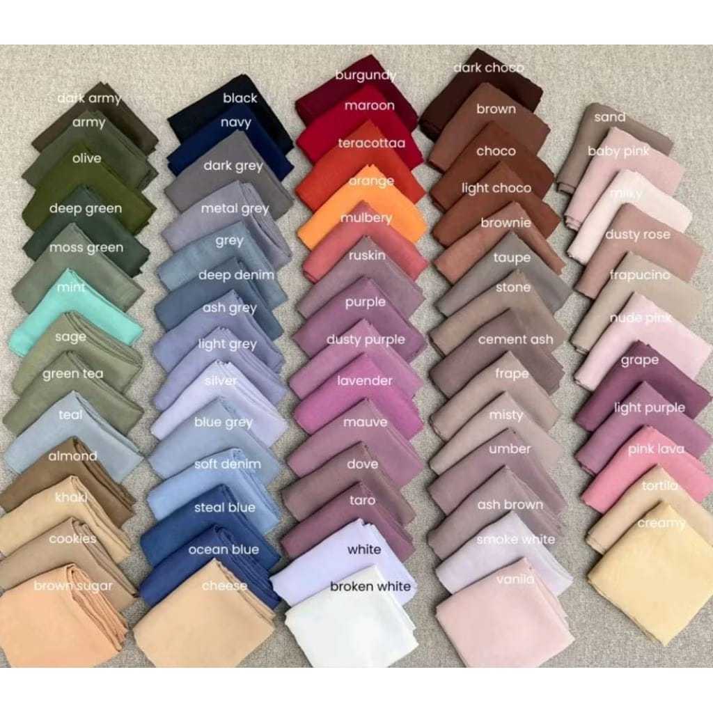 GET 12 PCS Hijab Bella Square Jilbab Segi Empat Anti Letoy Kerudung Best Seller Bisa Request Warna