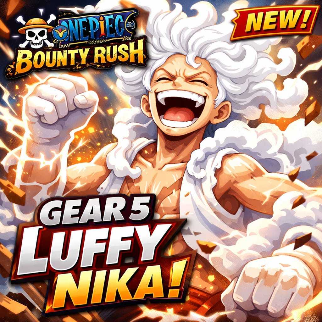 Ex God Nika Luffy Gear 5 Runner One Piece Bounty Rush-opbr