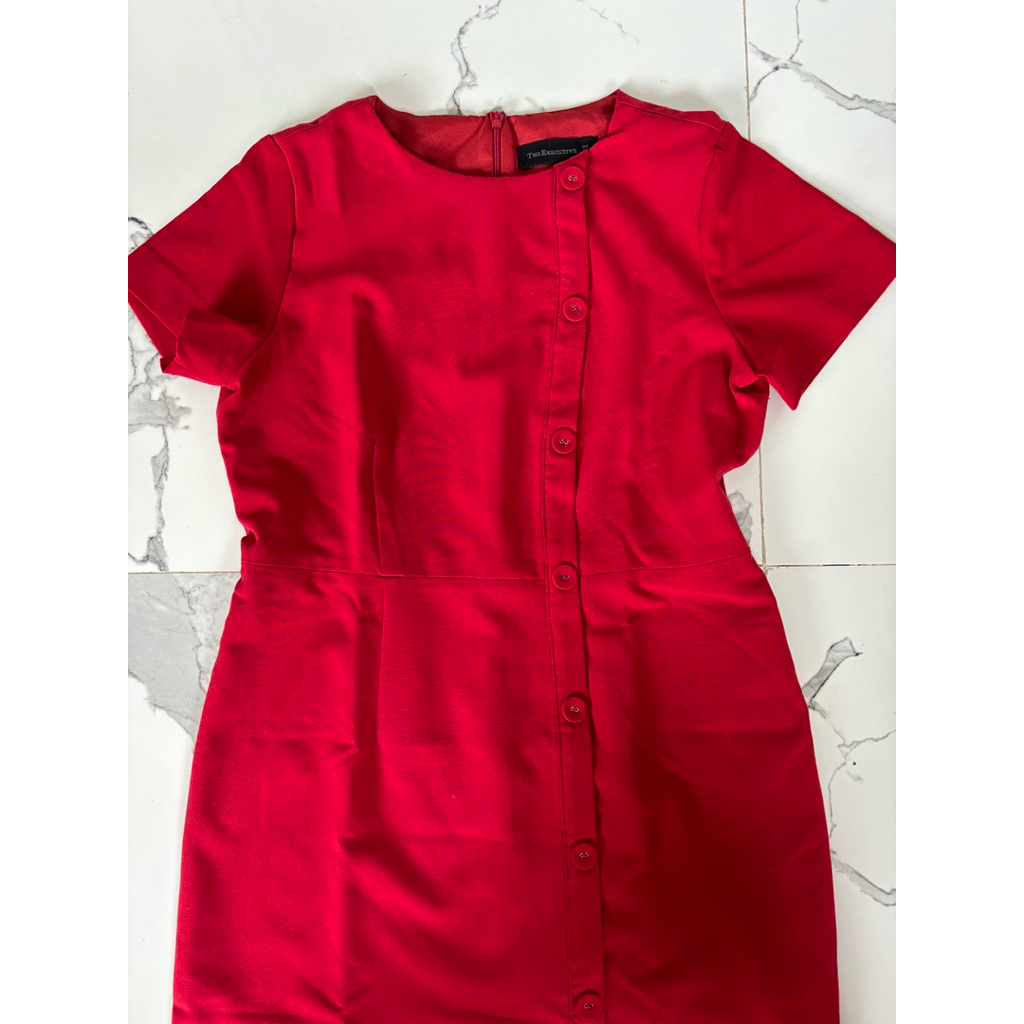 The Executive Dress Wanita Merah size M