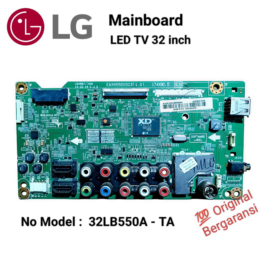 MB / Mainboard TV LG 32" 32LB550A LB550A LB 550 A LB550 Original & Bergaransi
