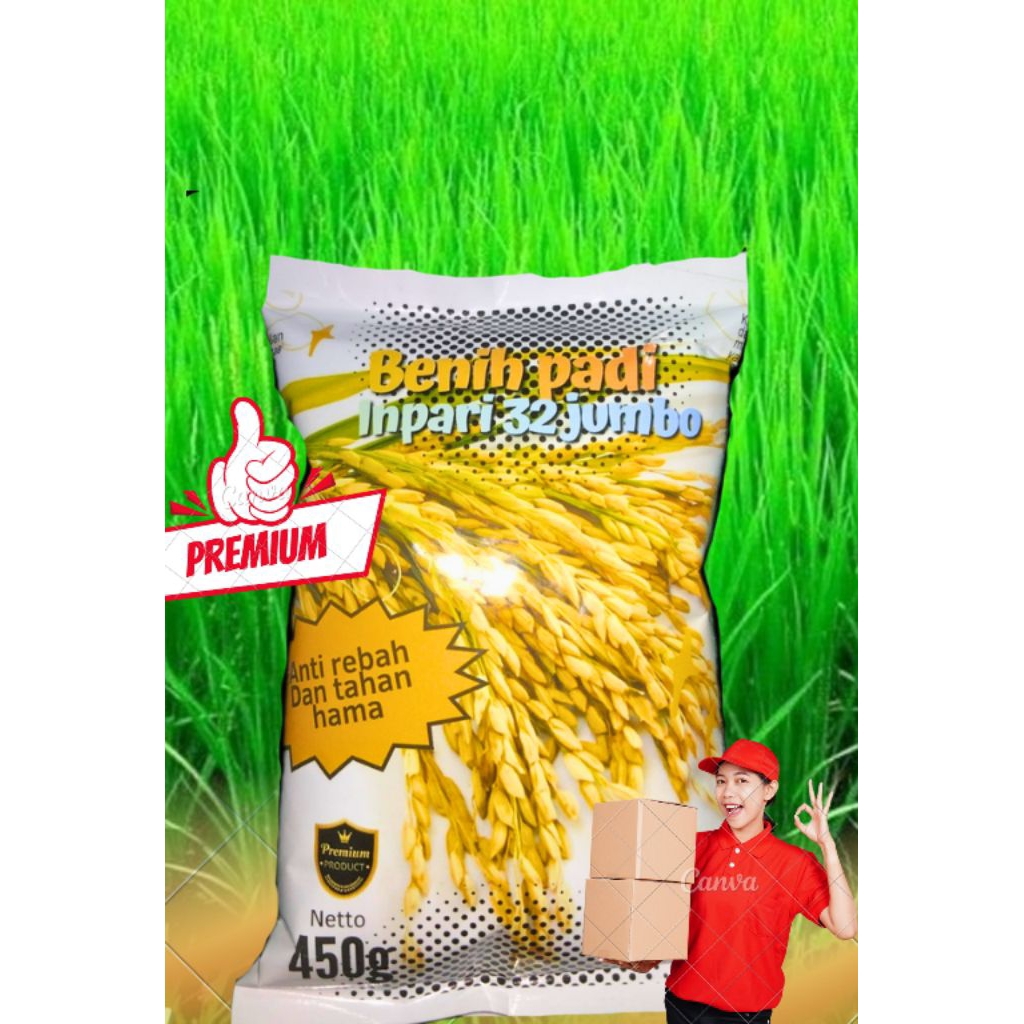 inpari 32 jumbo 450gram benih padi unggul kualitas jumbo