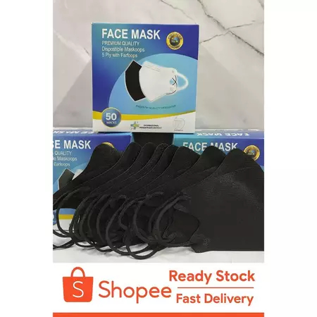 MASKER DUCKBILL FACEMASK / masker duckbill putih murah /MASKER DUCKBILL HITAM