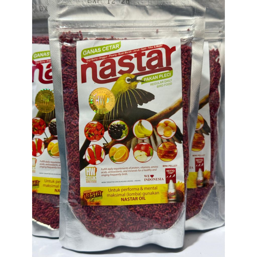 nastar voer pleci nastar pakan burung pleci
