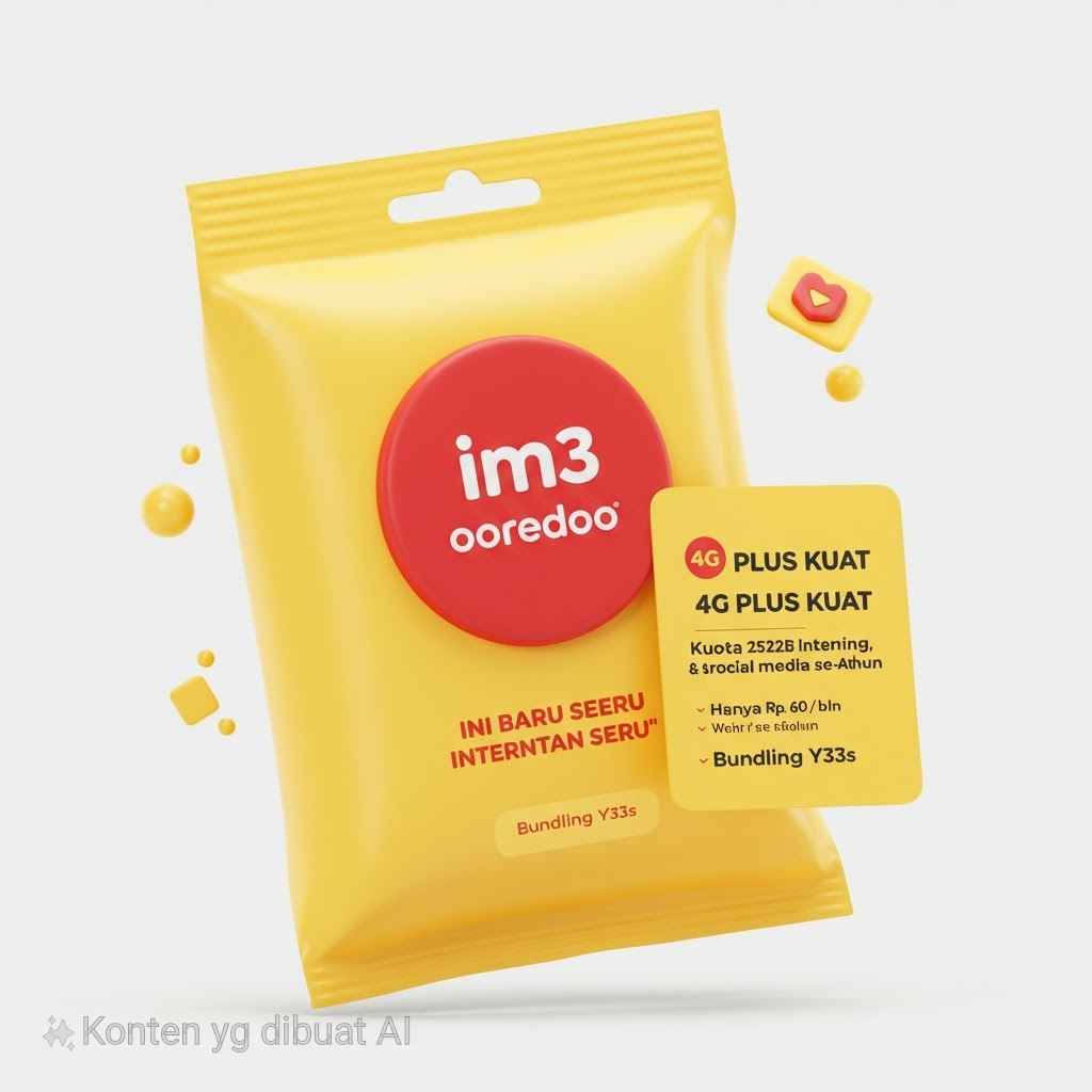 Kartu Perdana IM3/indosat Prabayar paket data 3gb 24jam(SEGEL)