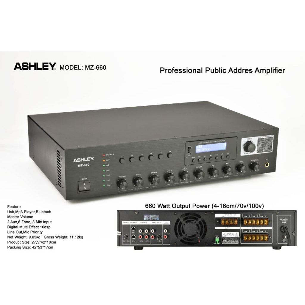 AMPLIFIER ASHLEY MZ-660