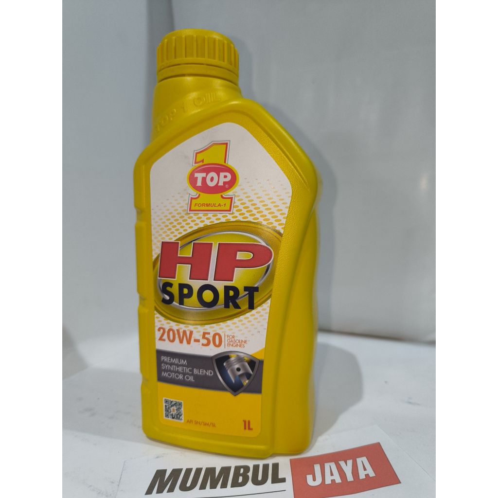 Oli Mesin Mobil TOP 1 HP Sport 20W-50 1 Liter – Oli Mobil Bensin Premium