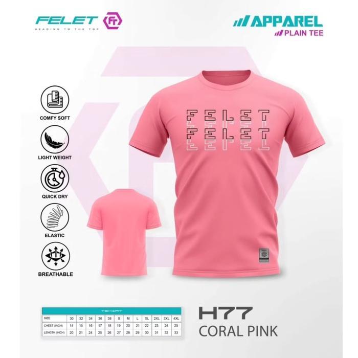 BAJU FELET/RN JERSEY H77 Badminton Shirt Badminton ORIGINAL
