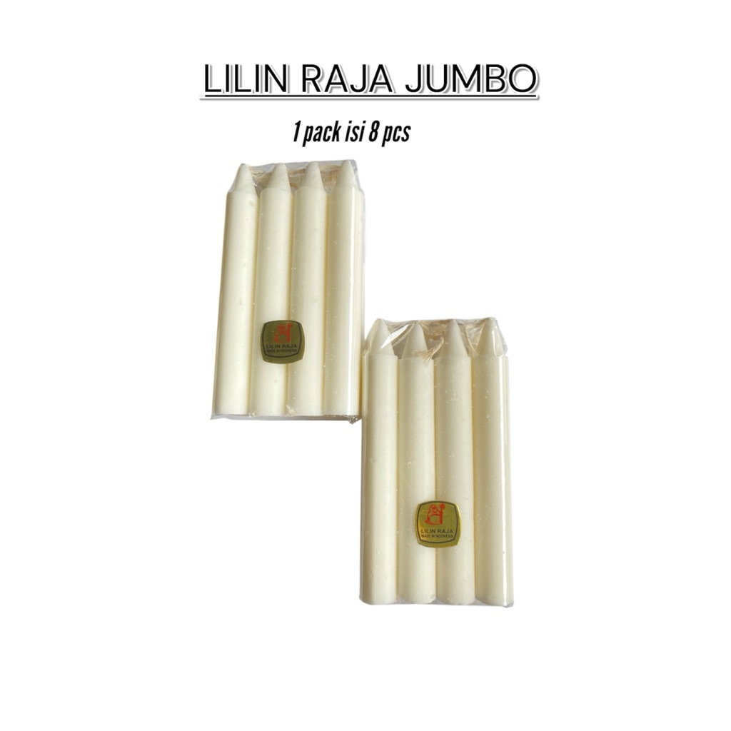 LILIN RAJA JUMBO 8 BATANG / LILIN MATI LAMPU