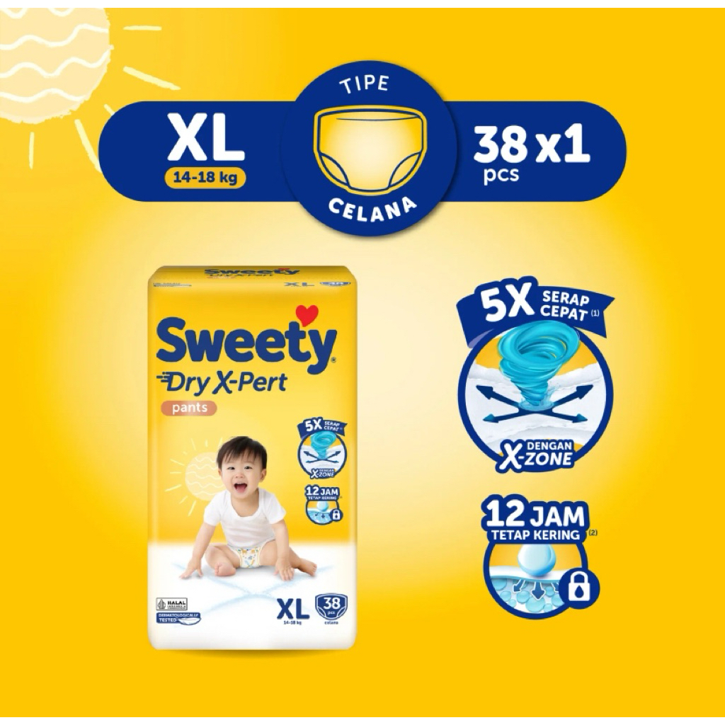 pampers Sweety Bronze Pants DRY XPERT XL38