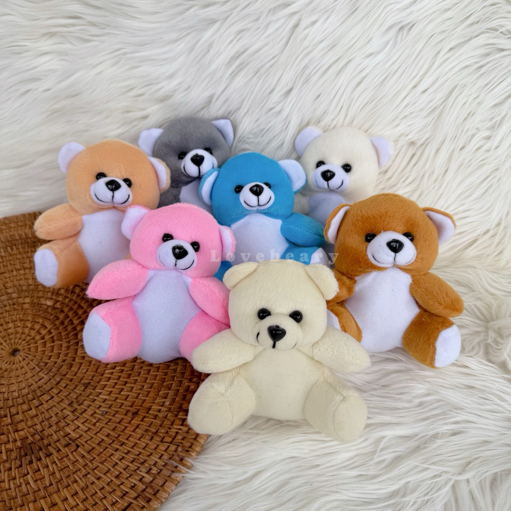 BONEKA BEAR MINI TINGGI 12 CM | BERUANG KECIL