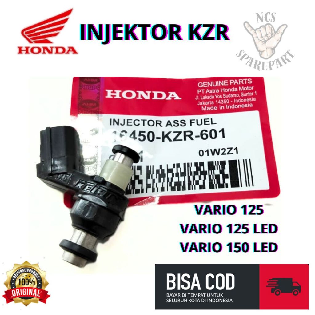 INJEKTOR HONDA KZR ORI VARIO 125 , VARIO 125 LED , VARIO 150 LED ASLI ORIGINL PRESISI