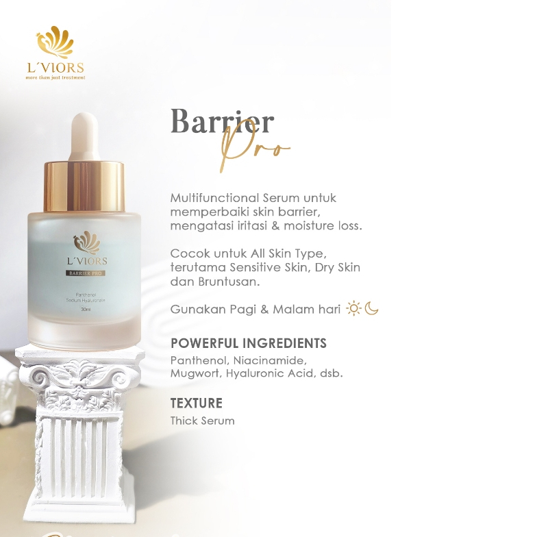 LVIORs Serum Barrier Pro untuk mereparasi skin barrier