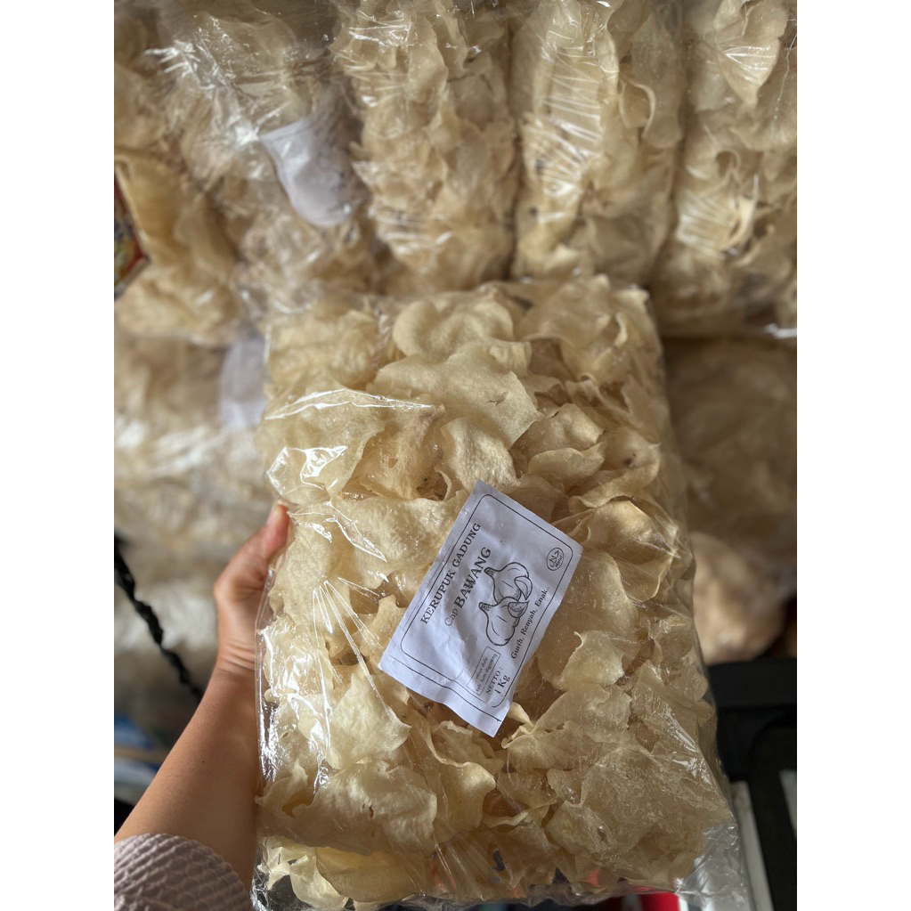 keripik  gadung mentah rasa seperti kentang kemasan 1kg