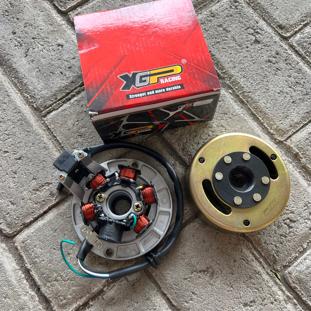 Pengapian Spul Mahnet Magnet Set Honda Win100 Grand Prima Engkel 12volt XGP